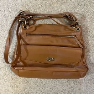 Pulicati. Genuine Italian leather . Tan bag
